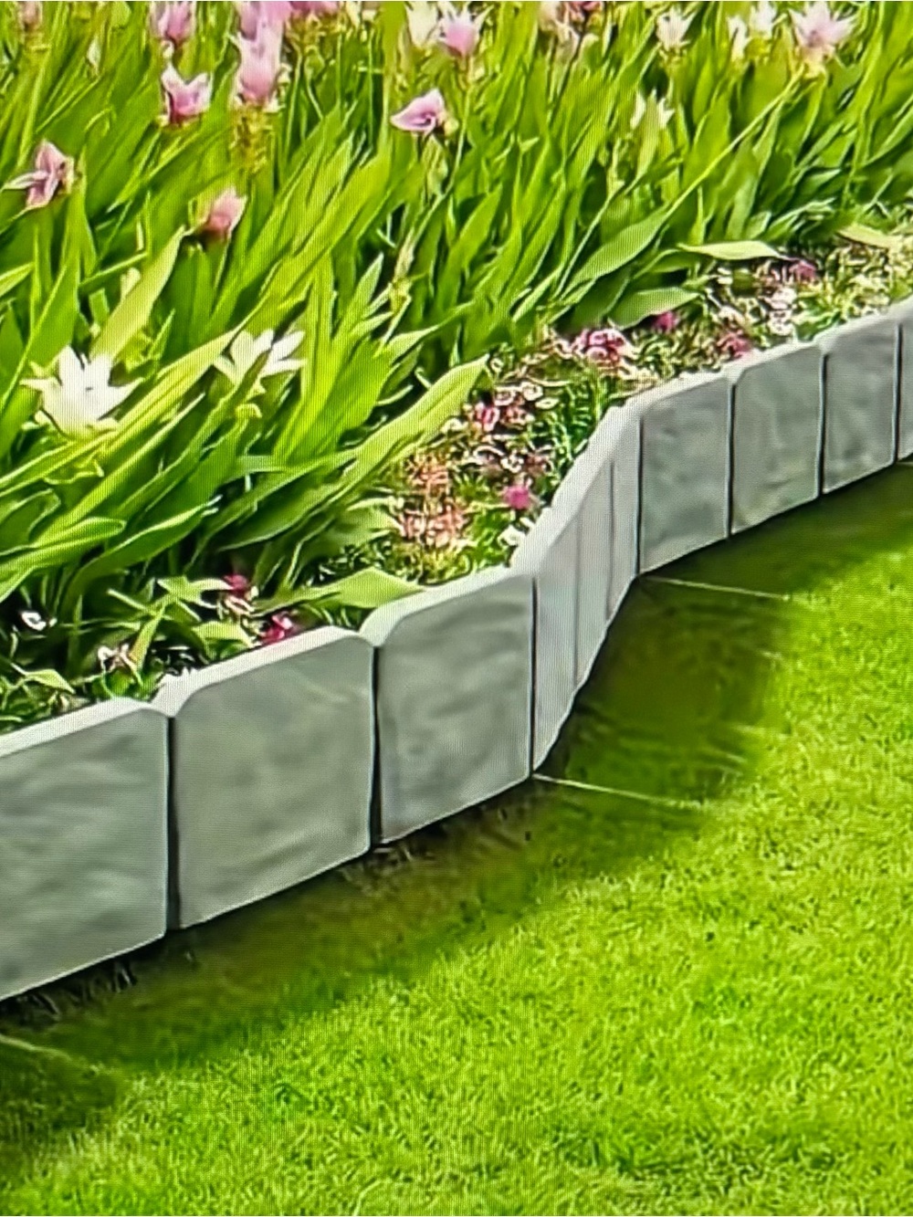Faux Stone Garden Border Edging Panels